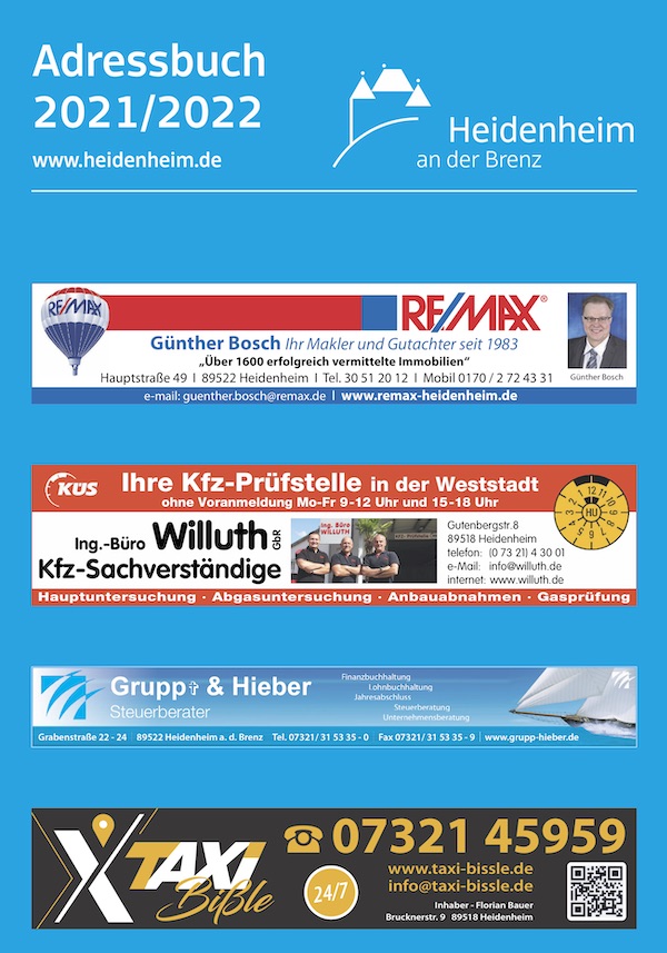 Adressbuch Heidenheim